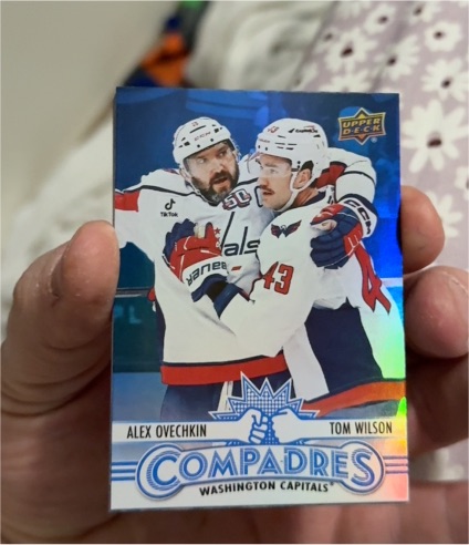 2025-26 Upper Deck Series 1 Compadres #CM-13 Alex Ovechkin & Tom Wilson — front