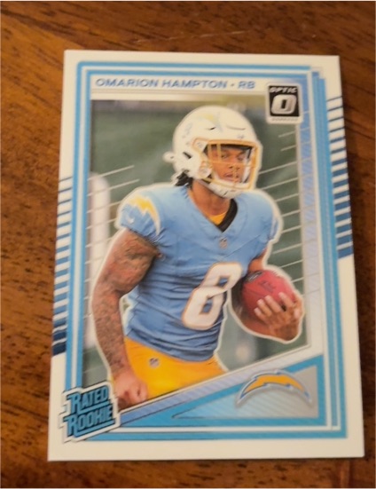2025 Panini Donruss Optic #212 Omarion Hampton — front