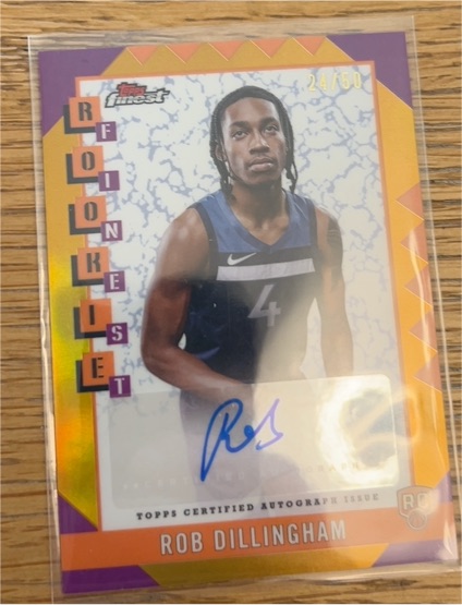 2024-25 Topps Finest #RFA-RD Rob Dillingham — front