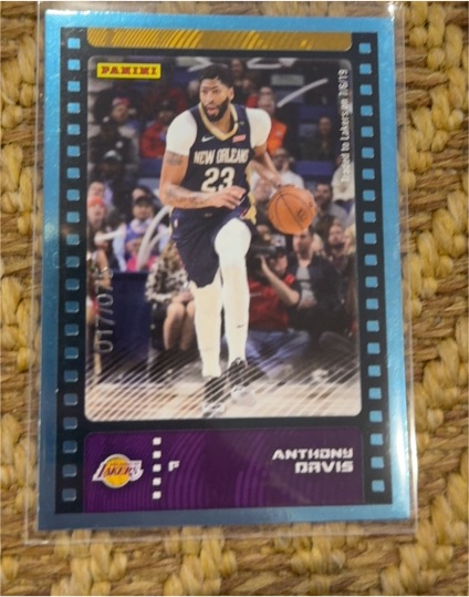 2019-20 Panini NBA Sticker & Card Collection #19 Anthony Davis — front