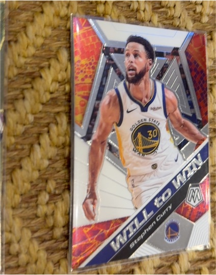 2019-20 Panini Mosaic Will to Win #14 Stephen Curry — front