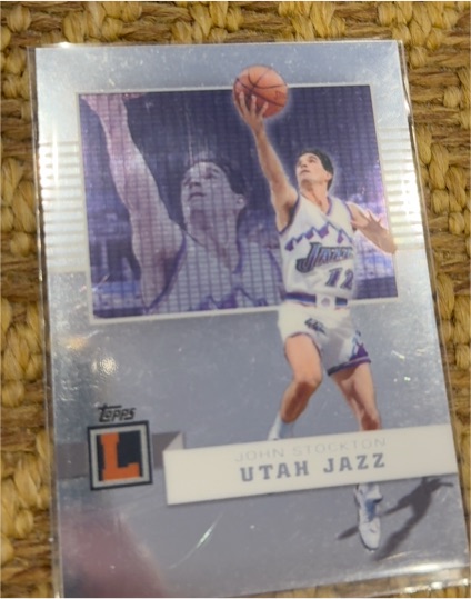 2007-08 Topps Letterman #42 John Stockton — front