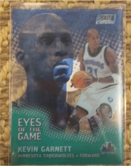 1999-00 Topps Stadium Club Chrome Eyes of the Game #EG4 Kevin Garnett — front