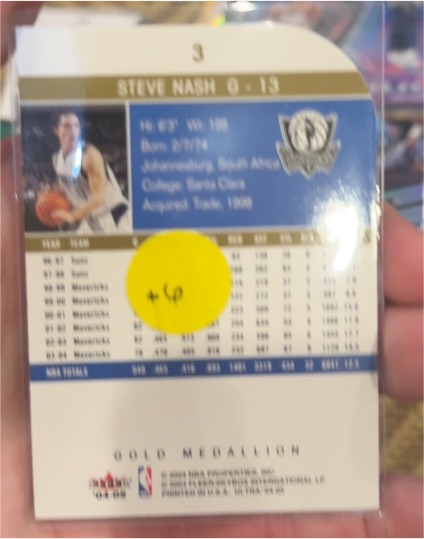 1998 Upper Deck #3 Steve Nash — front