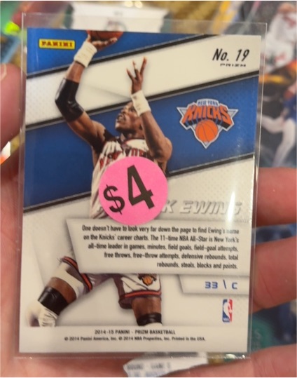 2014-15 Panini Prizm Basketball #19 Patrick Ewing — front