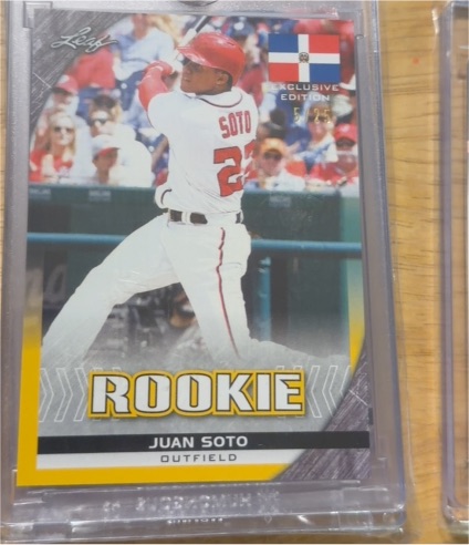 2018 Leaf Special Release Exclusive Edition Rookies #FL-15 Juan Soto — front