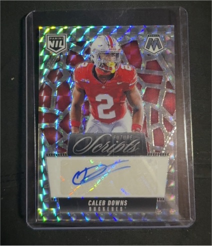 2025 Panini Mosaic #FSC-CDS Caleb Downs Future Scripts — front