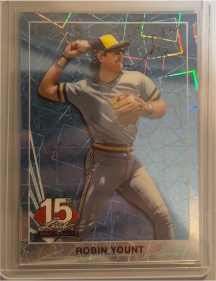 2025 Leaf 15th NSCC National 1990 Robin Yount Silver Lazer — front