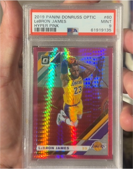 2019 Panini Donruss Optic #60 LeBron James Hyper Pink — front