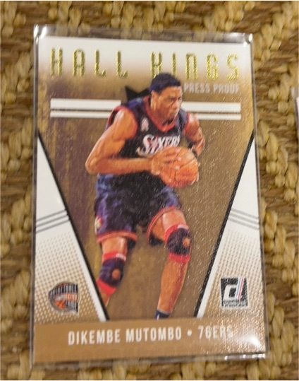 2018-19 Donruss Hall Kings #1 Dikembe Mutombo — front