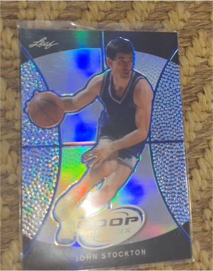 2013 Leaf Metal Hoop Matrix #HM-JS1 John Stockton — front