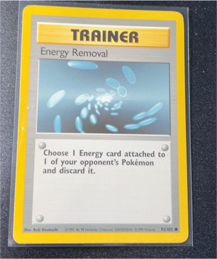 1995 Pokémon Base Set #92 Energy Removal — front