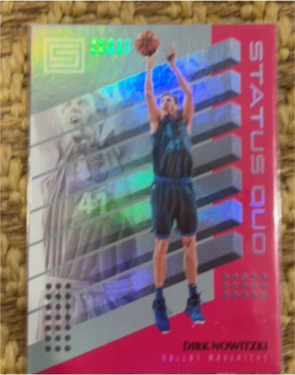 2018-19 Panini Status #1 Dirk Nowitzki Status Quo — front
