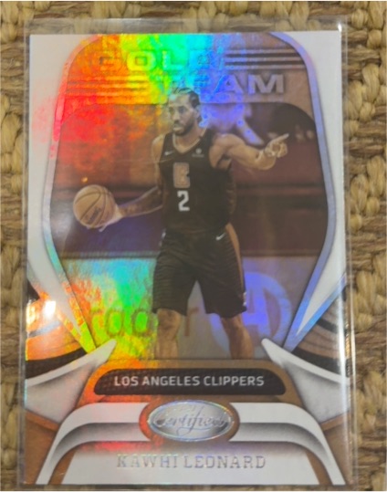 2020-21 Panini Certified Gold Team Insert Kawhi Leonard — front