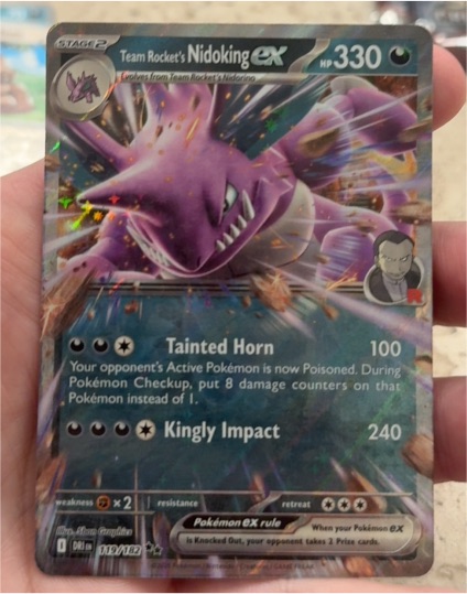 2023 Pokémon SV10: Destined Rivals #119 Team Rocket's Nidoking ex — front