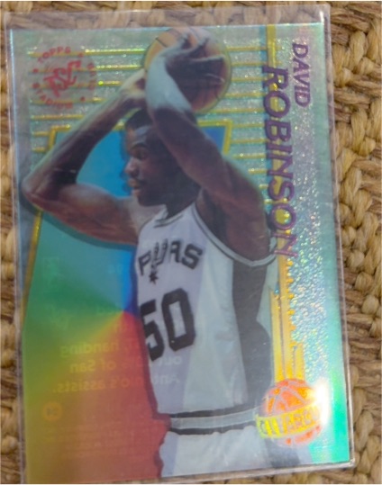 1994-95 Topps Stadium Club Clear Cut #24 David Robinson — front