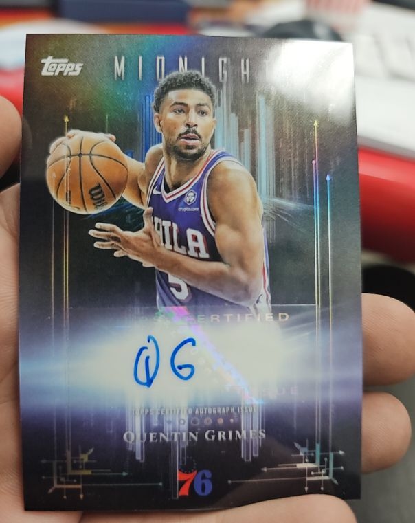 2025-26 Topps Midnight Stroke of Midnight #SM-QG Quentin Grimes — front