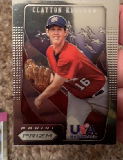 2012 Panini Prizm USA Baseball #USA6 Clayton Kershaw — front
