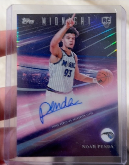 2025 Topps Midnight Rookie Horizon Signatures #RHS-NP Noah Penda — front