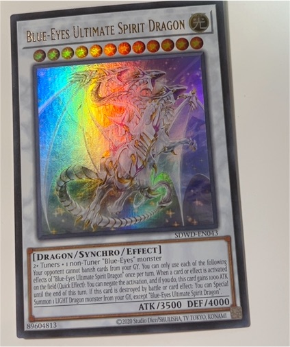 2020 Yu-Gi-Oh! SDWD-EN043 Blue-Eyes Ultimate Spirit Dragon — front