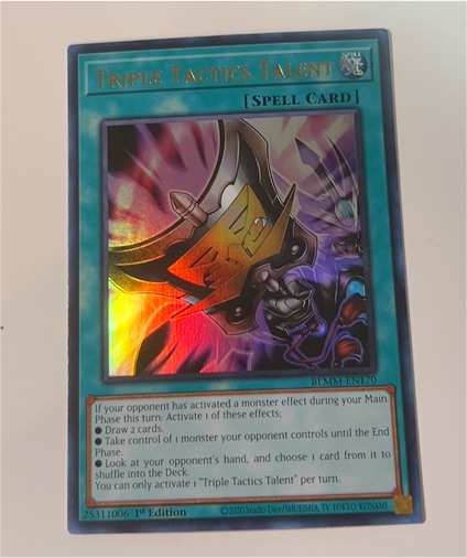 2020 Yu-Gi-Oh! BLMM-EN170 Triple Tactics Talent — front