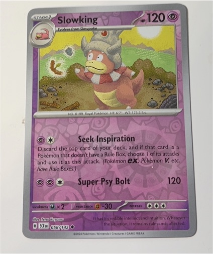 2024 Pokémon Stellar Crown #058 Slowking — front