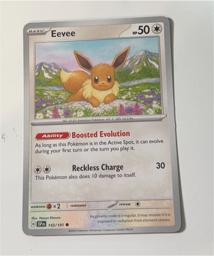 2024 Pokémon #143 Eevee — front