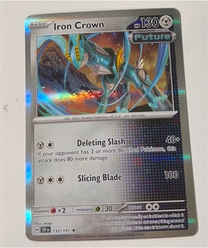 2024 Pokémon Surging Sparks #132 Iron Crown — front
