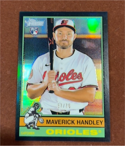 2025 Topps Heritage High Number #582 Maverick Handley — front
