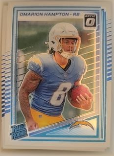 2025 Donruss Optic #212 Omarion Hampton — front