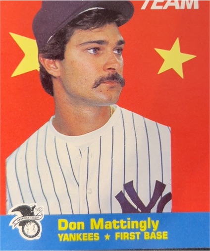 1986 Fleer #1 Don Mattingly Fleer All-Star Team — front