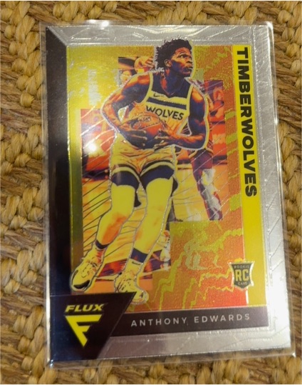 2020-21 Panini Flux #202 Anthony Edwards Rookie Card — front