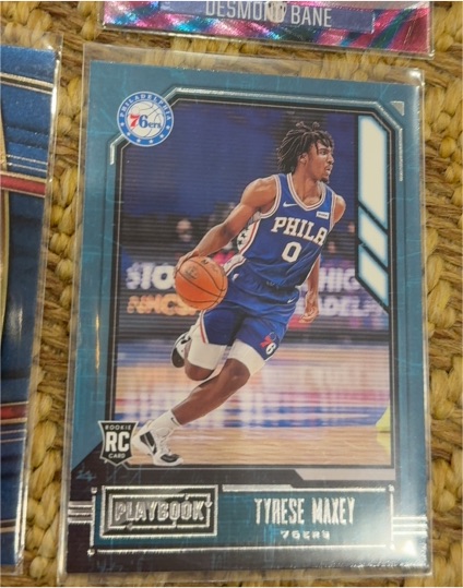 2020-21 Panini Chronicles Playbook #168 Tyrese Maxey — front