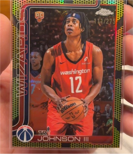2025-26 Topps Chrome #256 Tre Johnson III — front