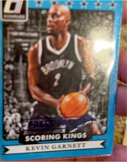 2014-15 Panini Donruss Scoring Kings Press Proof Blue #5 Kevin Garnett — front