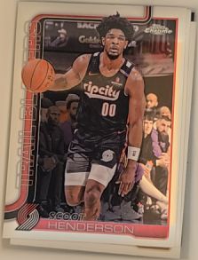2025-26 Topps Chrome #166 Scoot Henderson — front
