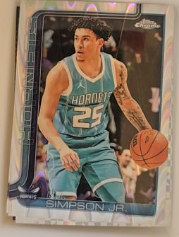 2025-26 Topps Chrome #45 KJ Simpson Jr. — front