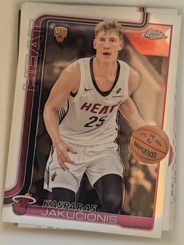 2025-26 Topps Chrome #270 Kasparas Jakucionis — front
