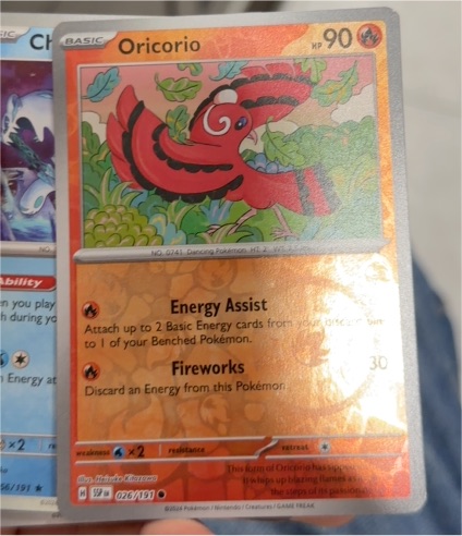 2024 Pokémon Surging Sparks #026 Oricorio — front