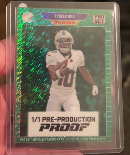 2024 Leaf Pro Set #1/1 Tyreek Hill Pre-Production Proof — front