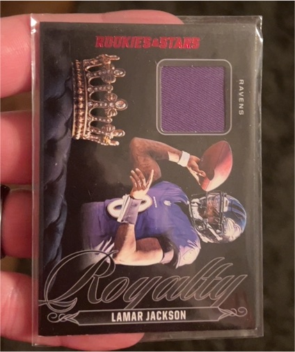 2025 Panini Rookies & Stars Royalty Patch #R-LJN Lamar Jackson — front