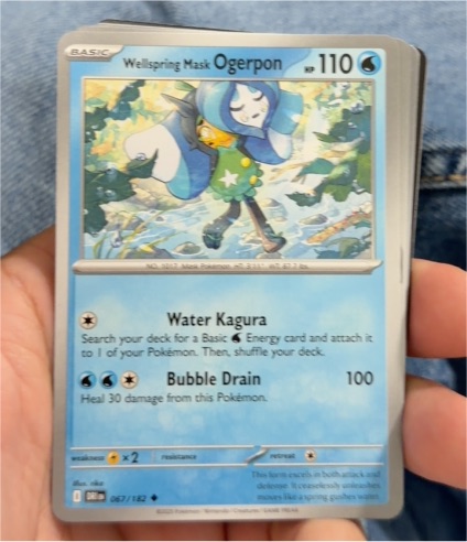 2025 Pokémon SV10: Destined Rivals #067 Wellspring Mask Ogerpon — front