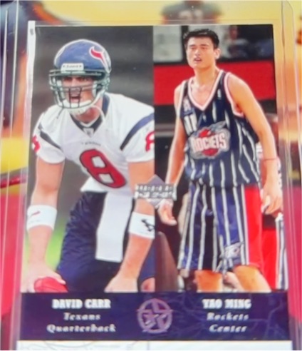 2002-03 Upper Deck Superstars #273 David Carr / Yao Ming — front