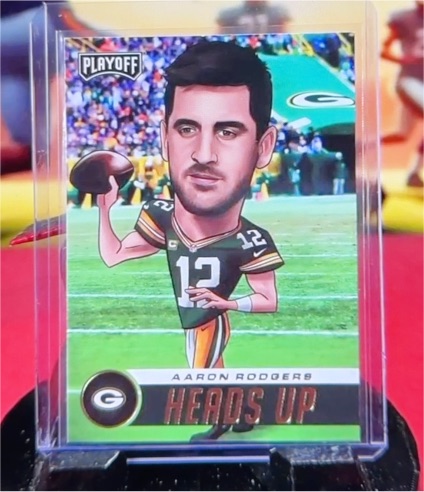 2023 Playoff Heads Up Aaron Rodgers — front