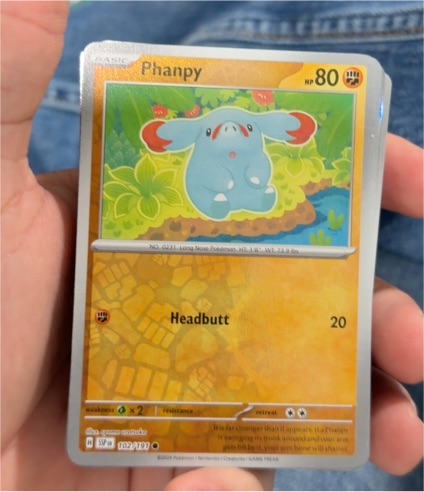 2024 Pokémon TCG Surging Sparks #102 Phanpy — front