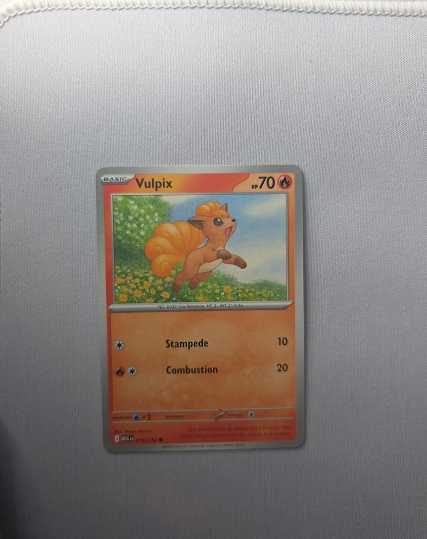 2025 Pokemon Mega Evolutions #019 Vulpix — front