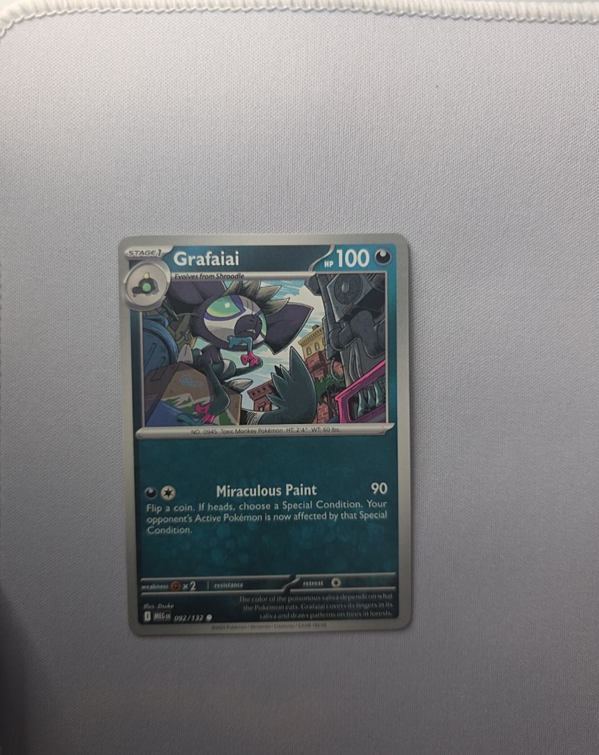 2025 Pokemon Mega Evolution #092 Grafaiai — front