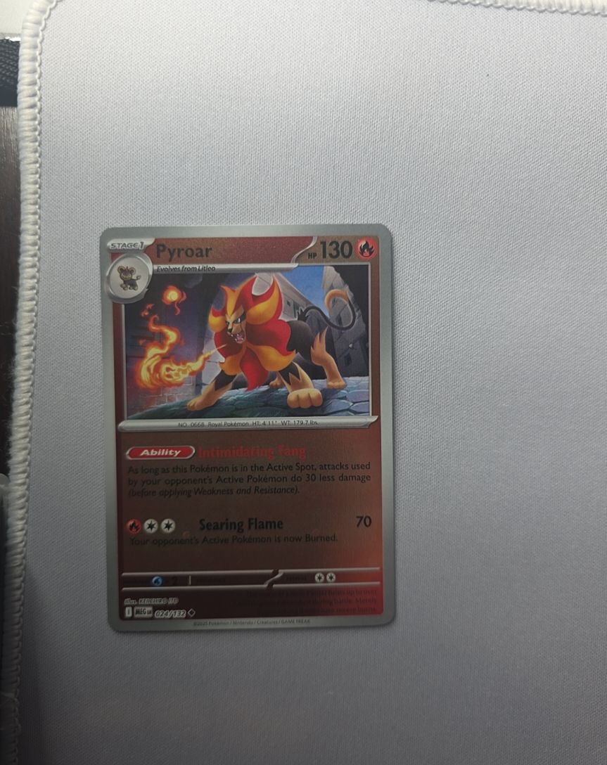 2025 Pokemon ME:01 Mega Evolution #024 Pyroar — front
