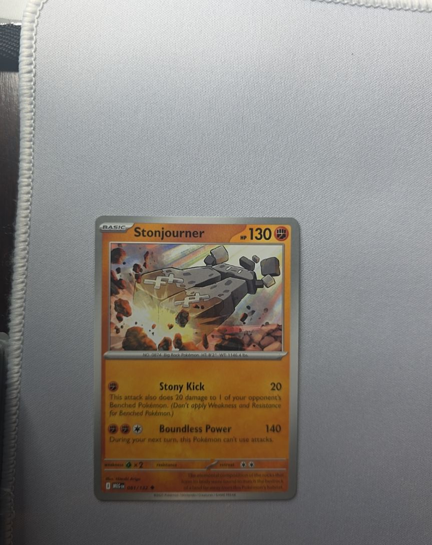 2022 Pokemon Mega Evolution #081 Stonjourner — front