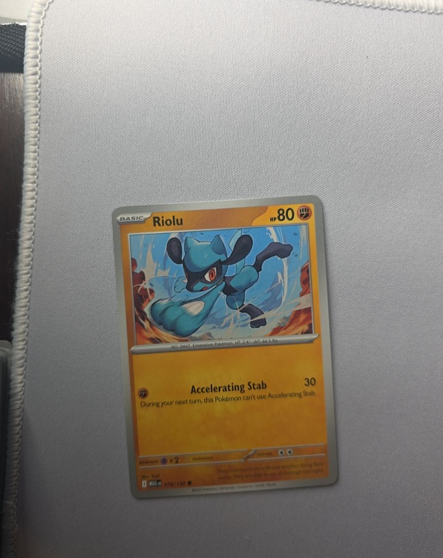 2025 Pokémon ME01: Mega Evolution #076 Riolu — front
